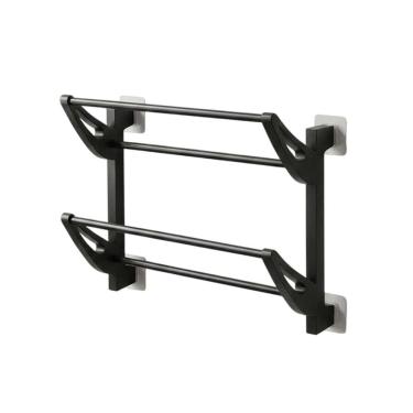 Imagem de Suporte Organizador Prateleira Sapateira Sandalia Toalhas Ventosa Banheiro Quarto Closet Armario Hall Entrada Casa