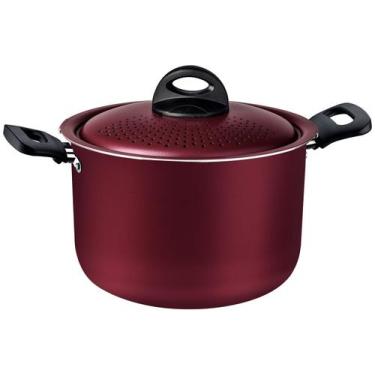 Imagem de Espagueteira Tramontina Alumínio 5,7L Vermelho 22cm Loreto