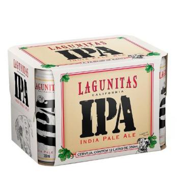 Imagem de Cerveja Lagunitas Califórnia Puro Malte IPA - Ale 12 Unidades Lata 350