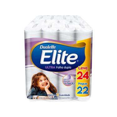 Imagem de Papel Higiênico Folha Dupla Elite Ultra 24 Rolos 30m, 24 Rolos