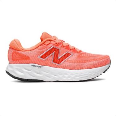 Imagem de Tênis New Balance Evoz V4 Feminino, 37, Coral, Branco