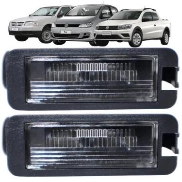 Imagem de Par De Lanterna Luz De Placa Gol G6 Fox Saveiro G5 G6 G7 Com Soquete -
