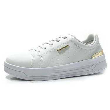Imagem de Tênis Feminino Flatform Estilo Casual Metalizado Comfortflex