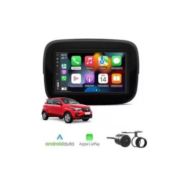 Imagem de Kit Multimídia Mobi 2016 / 2025 7 Pol CarPlay AndroidAuto Sem Fio - Fi