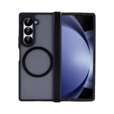 Imagem de Capa Magsafe Transparente Para Samsung Galaxy Z Fold 4 5 6 7 Com Dobra