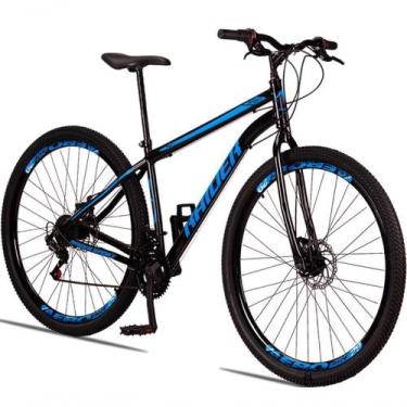 Imagem de Bicicleta 29 Raider Sport Aço 21 Marchas Freio A Disco Preto+azul