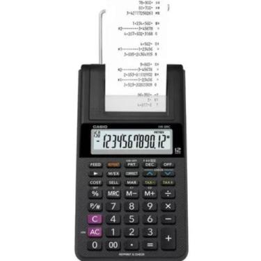 Imagem de Calculadora Com Bobina 12 Dígitos Hr-8rc-b-dc Casio Preto