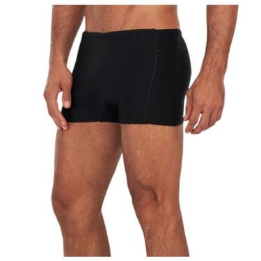 Imagem de Sunga Masculina Alto Giro Boxer Listras Preta - 24703, P, Preto
