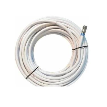 Imagem de Cabo Coaxial Grosso Antena Tv Rg06 Montado Pronto Para Uso com 50 Metr
