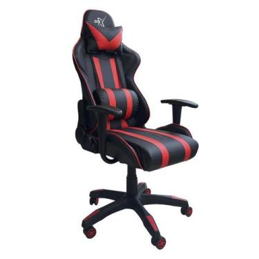 Imagem de Cadeira Gamer BRX 702 Até 150Kg Com Almofada Preta Vermelha