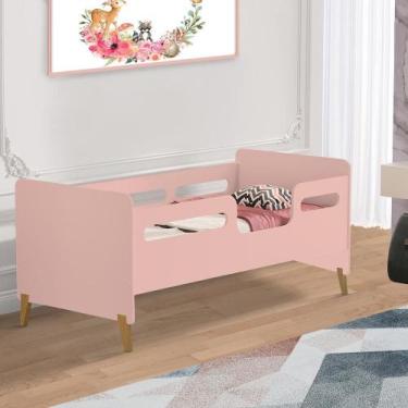 Imagem de Mini Cama Infantil Com Grades De Proteção Cecília Shop JM