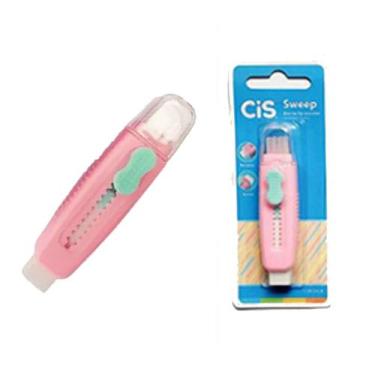 Imagem de Kit com 3 Borracha Sweep Retrátil CIS Cor:Rosa - Lumus, Rosa
