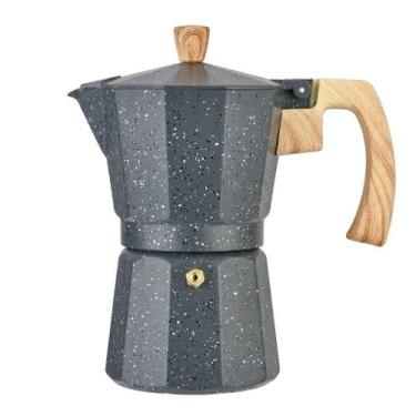Imagem de Cafeteira Italiana 6 Xícaras De Alumínio Cinza Casambiente