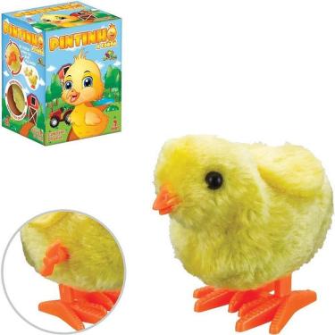 Imagem de Brinquedo para Bebê Animal Pintinho a Corda Estimula Coordenação Motora Amarelo Art Brink