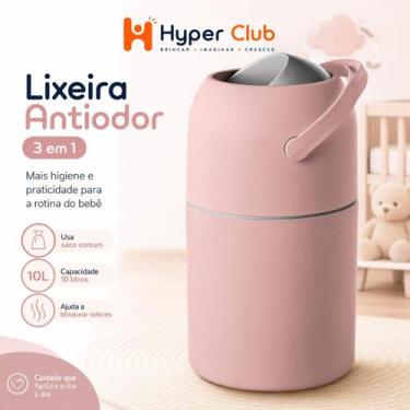 Imagem de Lixeira fraldas anti odor 3 em 1 10 litros lixeira Magica bebê Lixeira