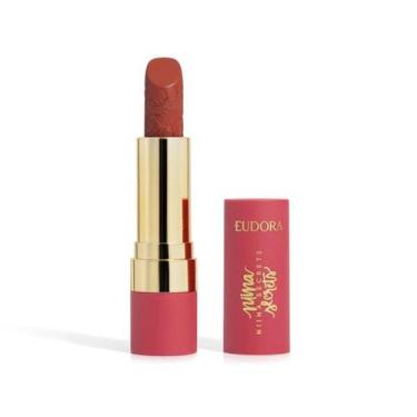 Imagem de Batom soft petals vermelho rômantico niina secrets