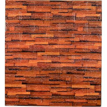 Imagem de WSWJDW Papel de parede 3D autoadesivo Fundo de TV à prova d'água Papel de parede da sala de estar Papel de parede de tijolo da decoração do quarto, ZY006,70cmx77cm