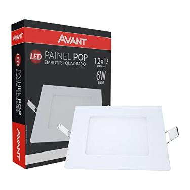 Imagem de Painel Plafon LED 6W de Sobrepor Redondo 12cm, Bivolt, 6500k Branco Frio, Avant