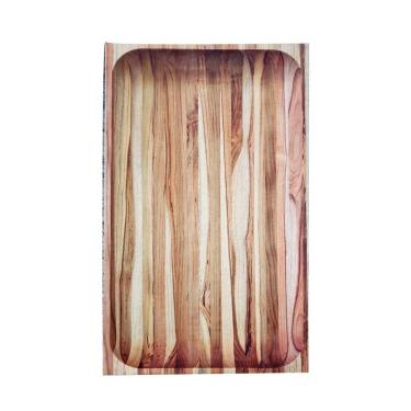 Imagem de Gamela Média Tramontina Madeira Teca acabamento em óleo mineral 450X280X50 Tramontina