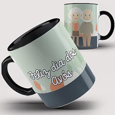 Imagem de Caneca Preta Feliz dia dos Avós 9ia