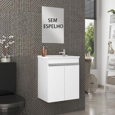 Imagem de Gabinete para Banheiro Celta 2 portas Branco compacto
