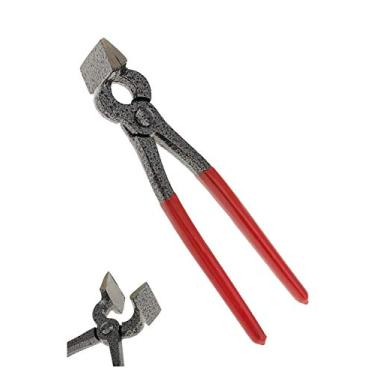 Imagem de Alicates planos - Ferramenta artesanal de couro faça você mesmo alicate de ponta plana alicate de borda de couro alicate dobrável, prensa de ajuste de borda de couro achatar grampo de alicate de econo