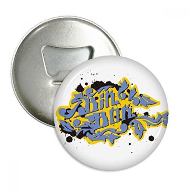 Imagem de Hip-Hop Rock And Roll Caixa de Caixa Abridor de Garrafas Padrão Imã de Geladeira Emblema Multifuncional