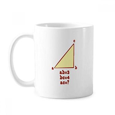 Imagem de Caneca com estampa de ilustração de comprimento triangular cerâmica xícara de café porcelana louça