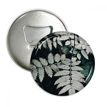 Imagem de Fotografia Folha Planta Imagem Natureza Abridor de Garrafas Imã de Geladeira Emblema Multifuncional