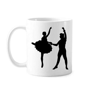 Imagem de Caneca de cerâmica de cerâmica para café e porcelana de cerâmica para dançarina, dueto e desempenho esportivo