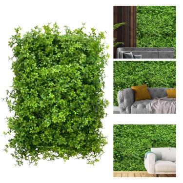 Imagem de 8 Painéis de plantas artificiais muro inglês parede verde jardim artificial de luxo qualidade superior
