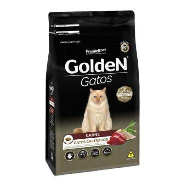 Imagem de Ração Golden Gatos Castrados Carne 10,1Kg