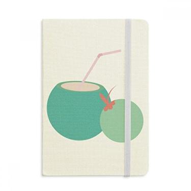 Imagem de Caderno de ilustração de arte de suco de coco da Tailândia, capa dura oficial, diário clássico