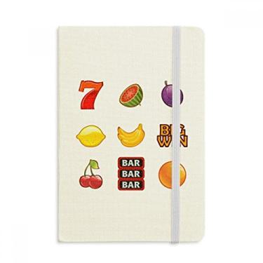 Imagem de Caderno com estampa de ilustração de desenho animado digital da Fruit com capa dura em tecido
