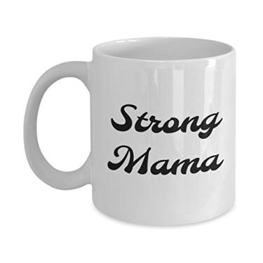 Imagem de Caneca Strong Mama – Caneca de café – Utensílios de cozinha de cerâmica para presentes – Chá chocolate quente