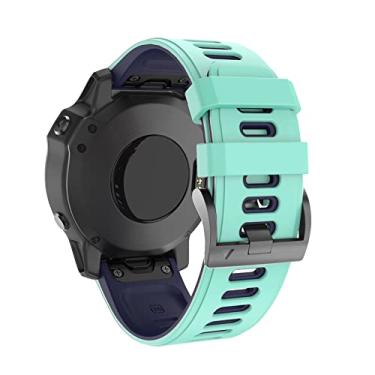 Imagem de KAPPDE 26 22MM Silicone Quick Release Pulseiras de Relógio Para Garmin Fenix 7 7X 7S Smartwatch Easyfit Pulseira Fenix 5 5X 6S 6X Pro Belt (Cor: A, Tamanho: 26mm Fenix 6X Pro)
