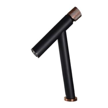 Imagem de Torneira da bacia do banheiro única alavanca quente e fria de bronze misturador água arma cinza único bacia misturador pia água guindaste, preto rosa ouro s