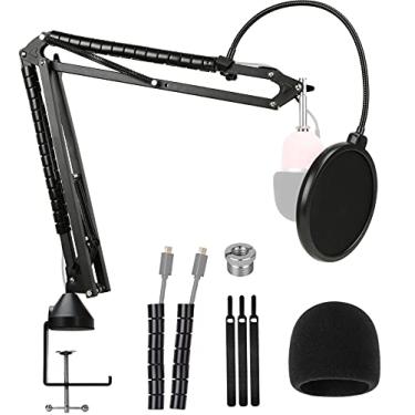 Imagem de Razer Seiren Mini Microfone Braço Boom com Microfone, Para-brisa e Filtro de Microfone de Camada Dupla para Razer Seiren Mini Microfone USB Streaming da YOUSHARES