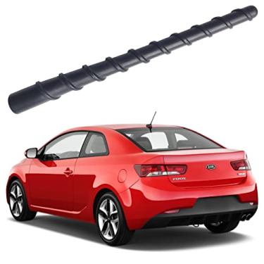 Imagem de Antena de borracha espiral flexível de 17 cm para Kia Forte Koup (2009-2016), antena Kia Forte Koup, à prova de lavagem de carro - Substituição interna de mastro de antena de bobina de cobre