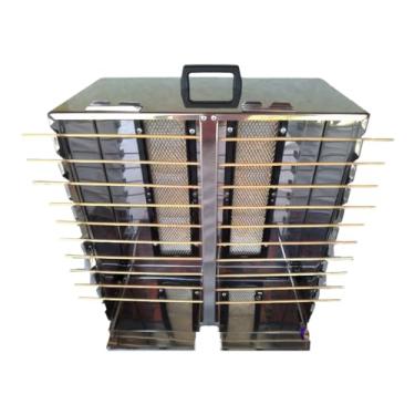 Imagem de Churrasqueira Para 20 Espetinhos A Gás Em Aço Inox