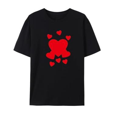 Imagem de Camiseta masculina para mulheres, camiseta para namorada, camiseta para namorado, amor, estampas presentes para pessoas importantes, Preto, 5G