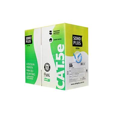 Imagem de Cabo de Rede Sohoplus Cat5e - 305 Metros - Azul