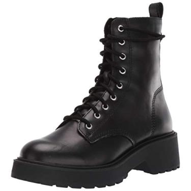 Imagem de Steve Madden Bota de Combate Tornado Feminino, Couro preto, 6.5