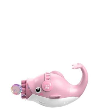 Imagem de Golfinho Bolhudo Lança Bolhas Sabão Criança Infantil Rosa 3