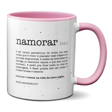 Imagem de Caneca Significado Namorar É Morar Na Vida De Outro Alguém (Rosa)