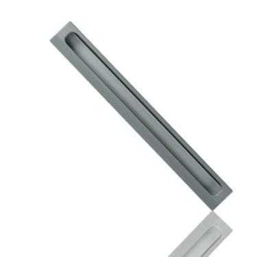 Imagem de Maçaneta da porta do armário, sem furos, botão embutido, mão, moderna, simples, porta deslizante, maçaneta da gaveta, sapato, maçaneta oculta, cinza, 1000, mm, 1