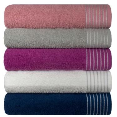 Imagem de Kit 5 Toalhas de Rosto Grande Extra Macia New Sublime com Alta Absorcao - 45 x 80 cm