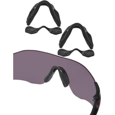Imagem de Bowyer 2 pares de almofadas de nariz de substituição compatíveis com óculos de sol Oakley EVZero Path OO9308 / Pitch OO9383 / Range OO9327 - Preto