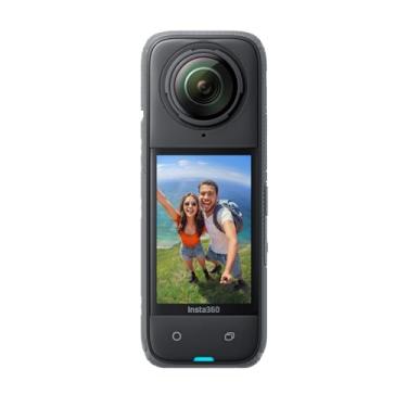 Imagem de Câmera padrão Insta360 X4, visão de 360°, à prova d'água, resolução 8K, vídeo de grande-angular 4K, bastão de selfie invisível, protetores de lente removíveis, bateria com autonomia de 135 minutos