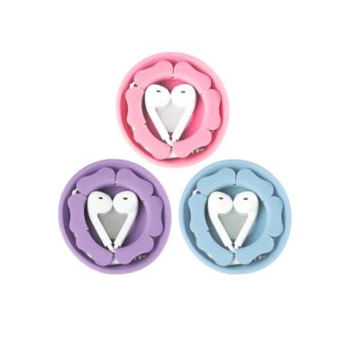 Imagem de Capa para fone de ouvido, pacote com 3 unidades, cabo magnético MAIRUI com fio, enrolador, sem emaranhamento, fone de ouvido organizador de silicone